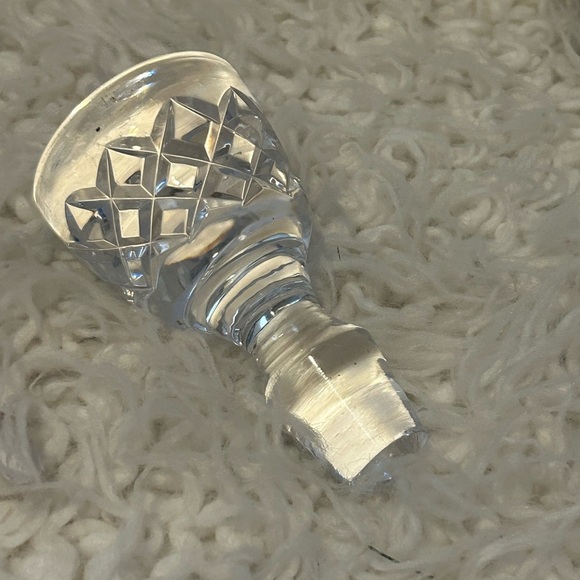 Large Clear Glass / Crystal Heavy Bottle Apothecary Decanter Stopper - Picture 1 of 6